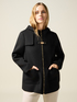 Hooded jacket with buckle image number 0