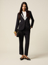 Regular trousers with contrast piping image number 0