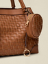 Woven barrel bag with shoulder strap image number 3
