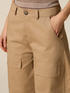 Mixed cotton cargo pants image number 2