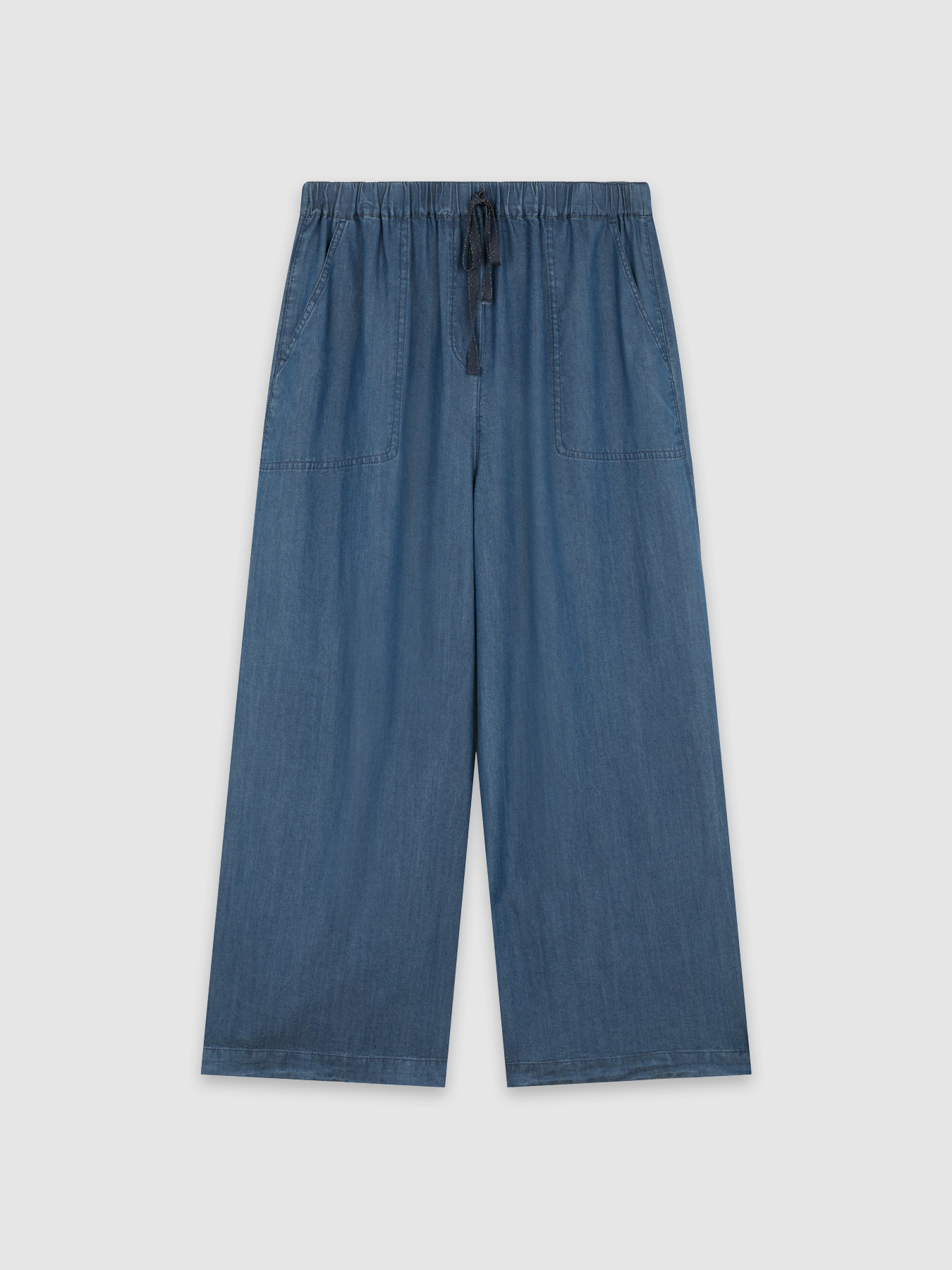 Pantaloni cropped Osaka in tencel image number 3