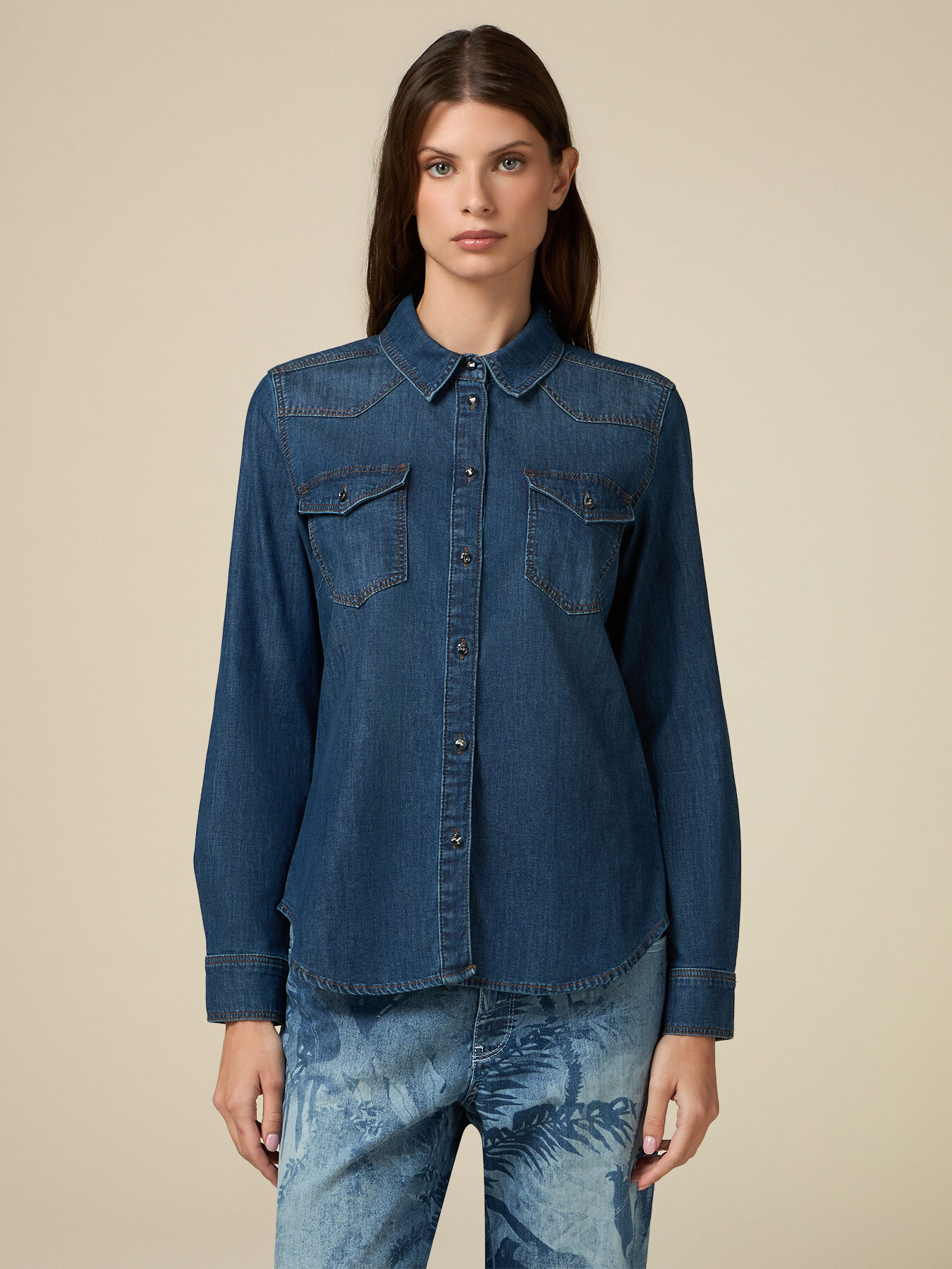 Denim shirt image number 0