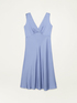 Vestito senza maniche in raso image number 4