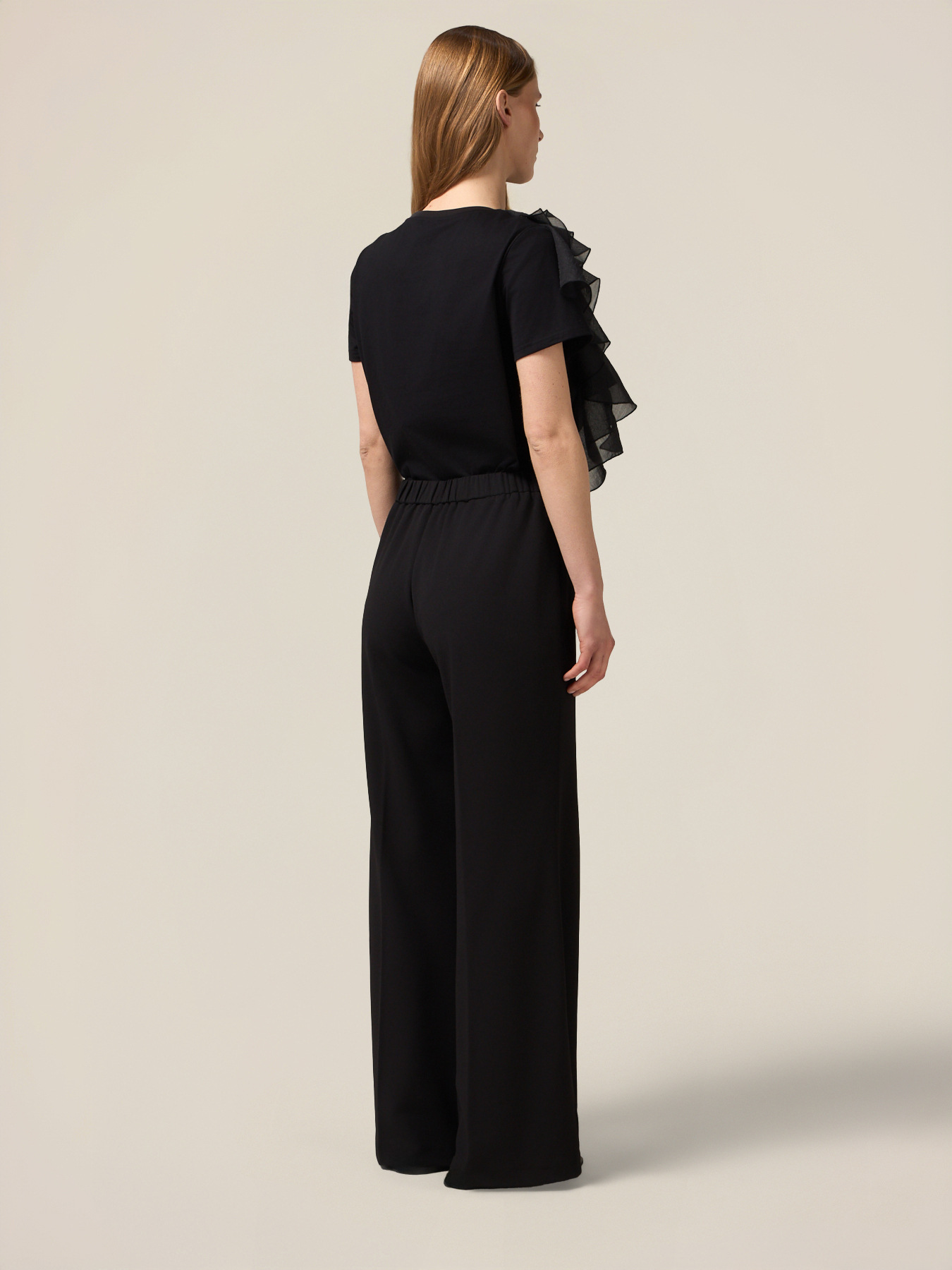 Palazzo pants in scuba fabric image number 1