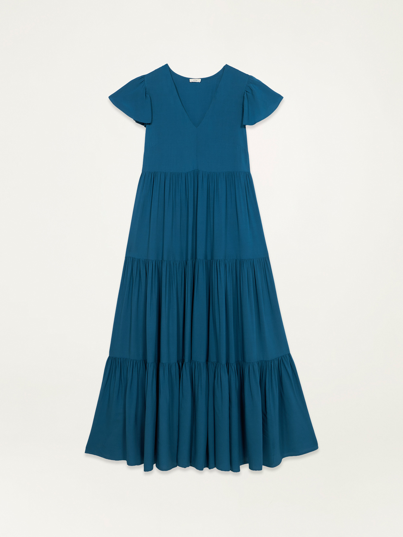 Vestito lungo in viscosa image number 4