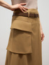 Jupe midi fluide en forme de A avec panneau image number 3