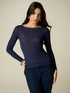 T-Shirt aus Cashmere-Mix mit U-Boot-Ausschnitt image number 0