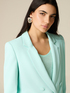 Blazer doppiopetto in tessuto cr&ecirc;pe image number 2