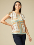 Blusa fantasia foulard image number 0