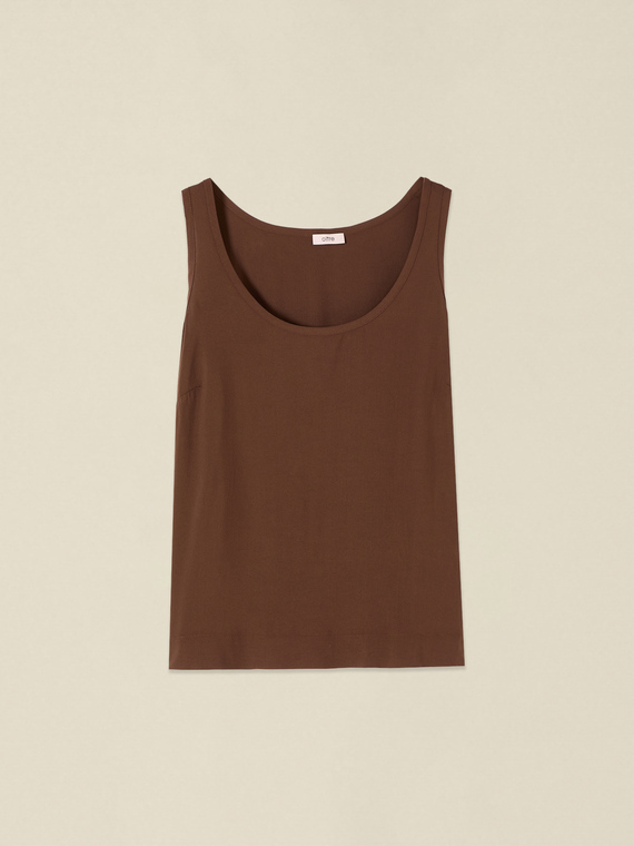 Top con scollatura rotonda
