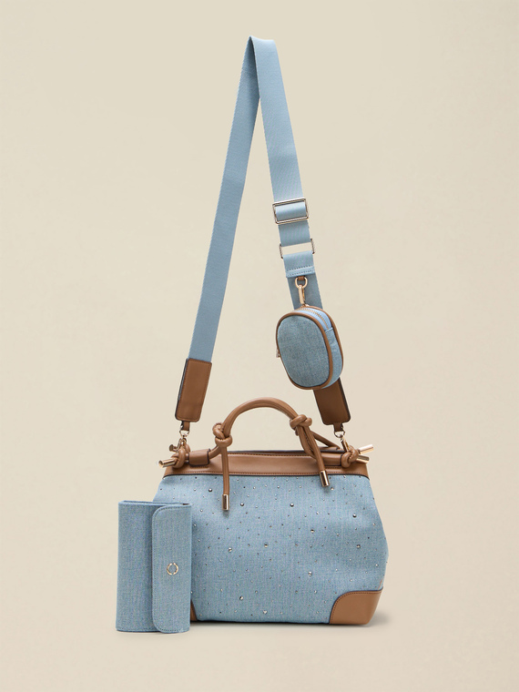 Denim-Bowlingtasche
