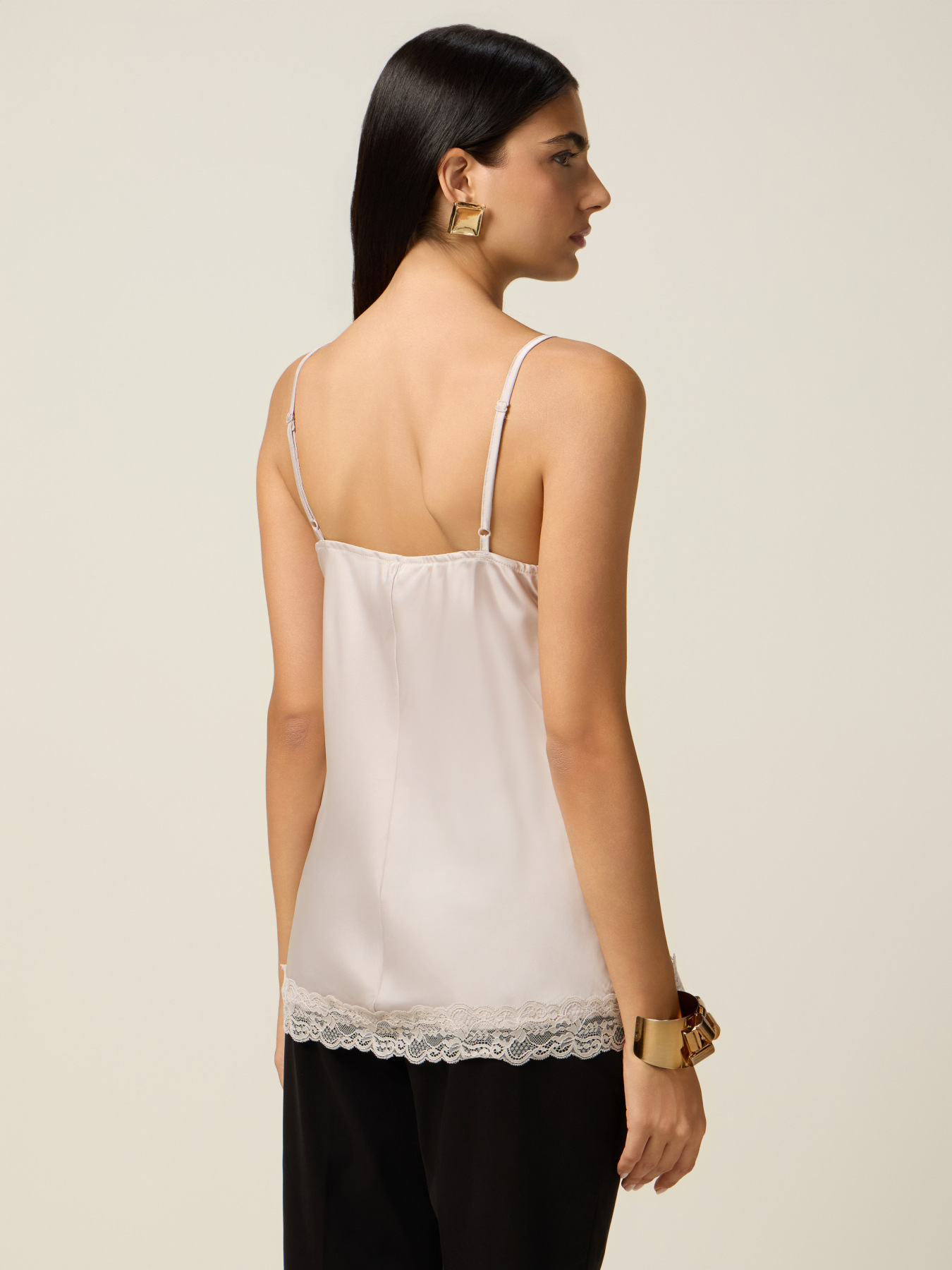 Top lingerie in satin and lace image number 1