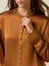 Satin shirt with decorated trims image number 2