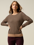 Wool blend striped sweater image number 0