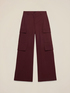 Pantaloni cargo misto viscosa image number 4