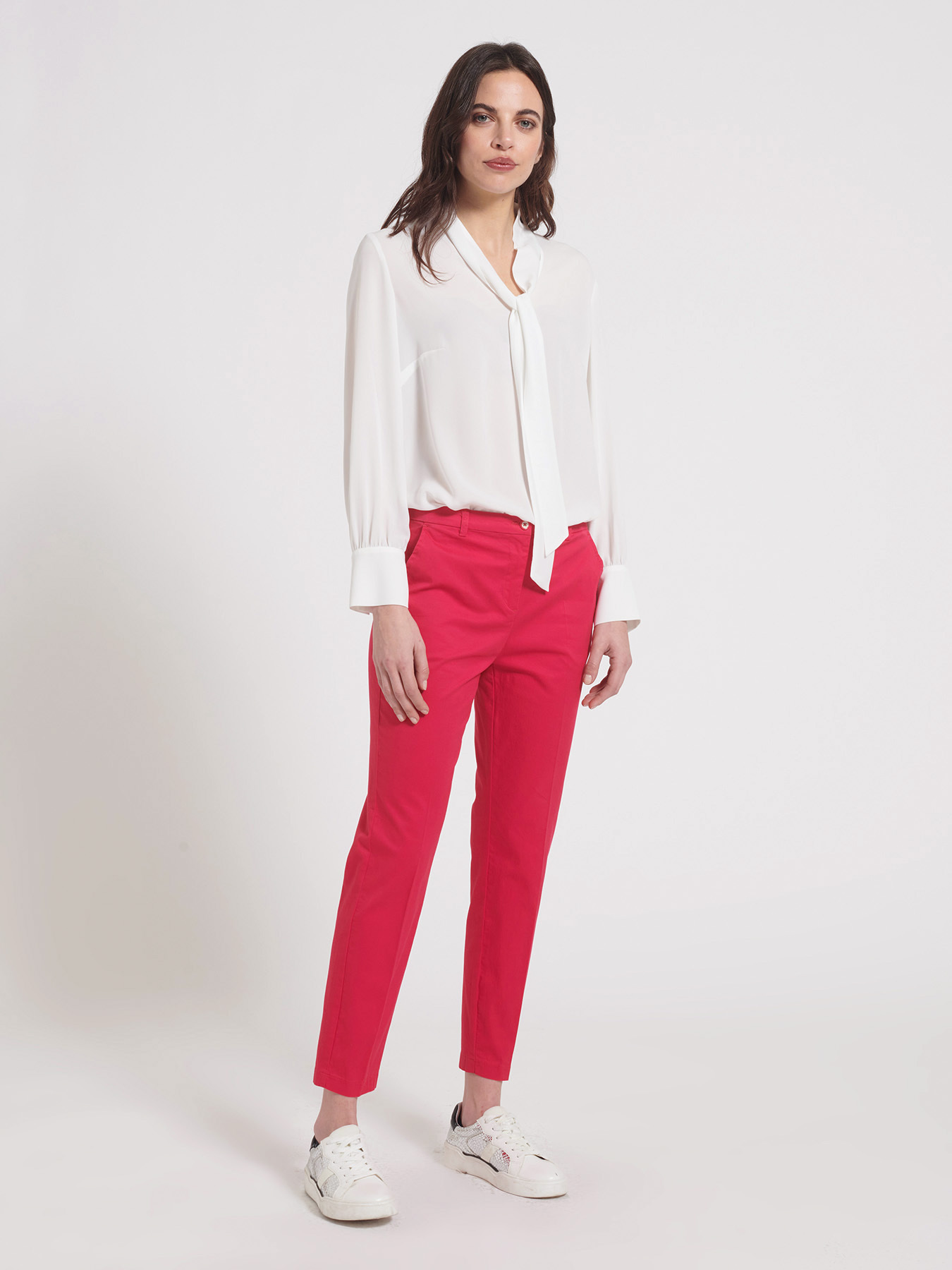 Pantaloni a sigaretta in cotone image number 3