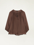 Blouse en soie m&eacute;lang&eacute;e image number 3