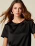 Two-material T-shirt image number 2