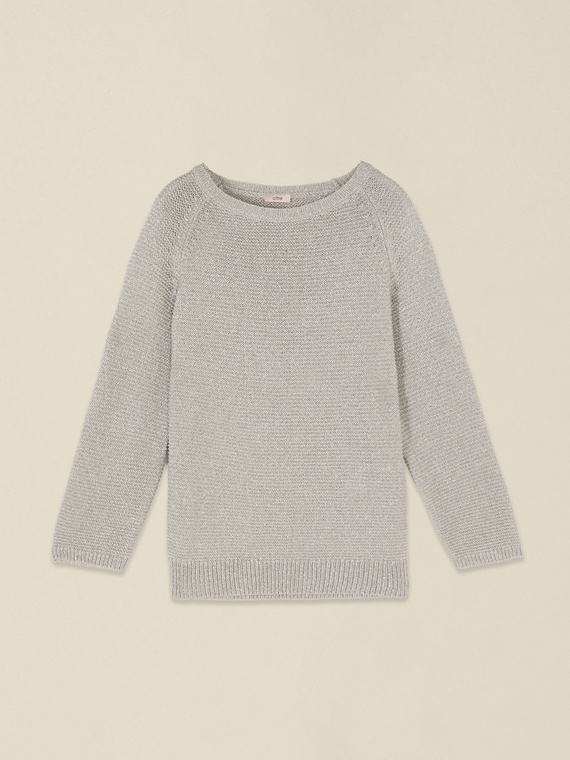 Lurex knit sweater