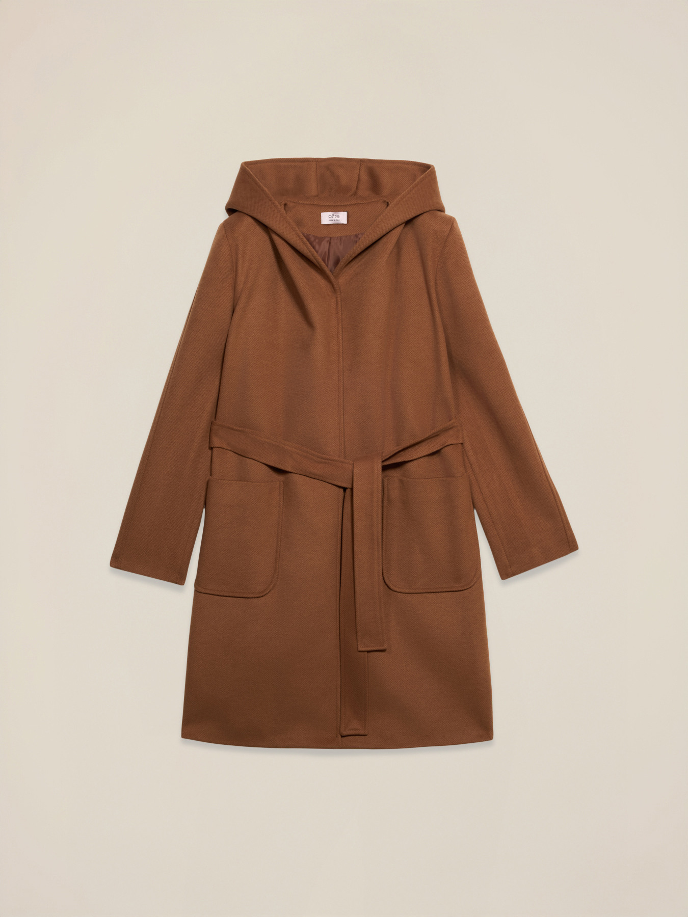 Cappotto con cappuccio e cintura image number 3