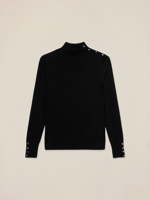 Col roul&eacute; moulant en m&eacute;lange de viscose