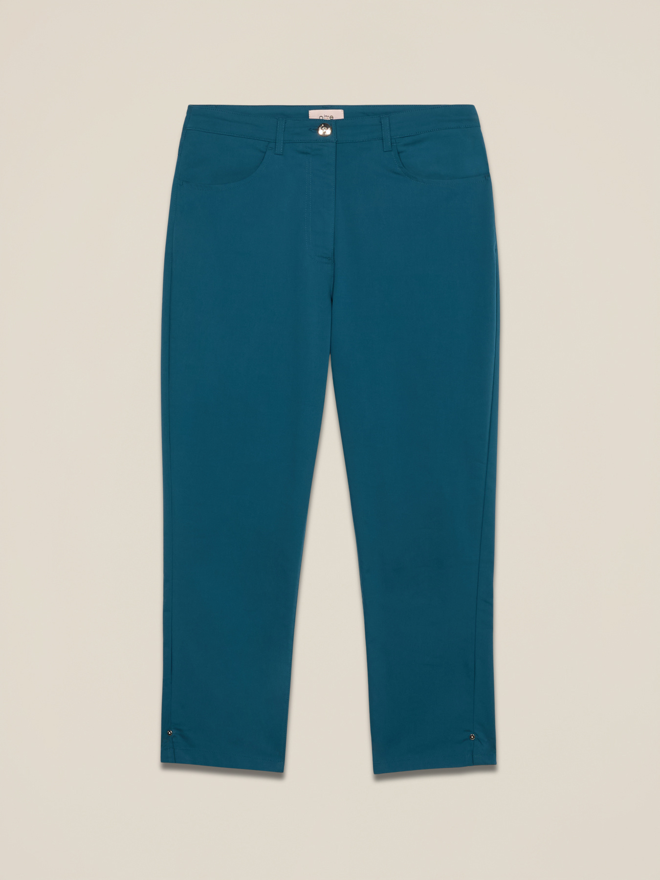 Cropped-Hose aus Baumwollmischung image number 4