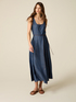 Rochie lungă fără m&acirc;neci cu efect denim image number 0