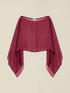 Silk blend chiffon shrug image number 1