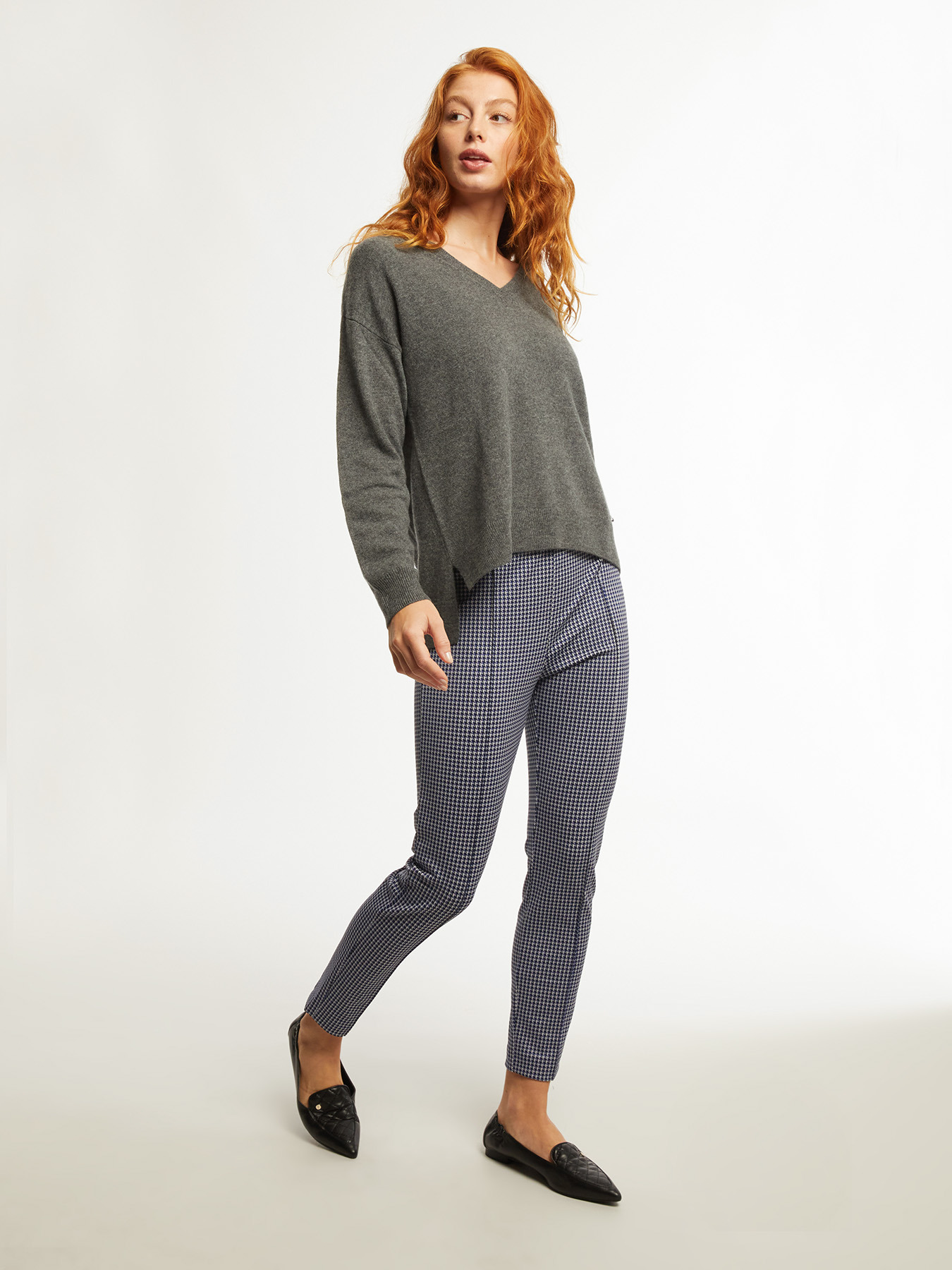 Skinny-Hose Paris mit Hahnentrittmuster image number 0