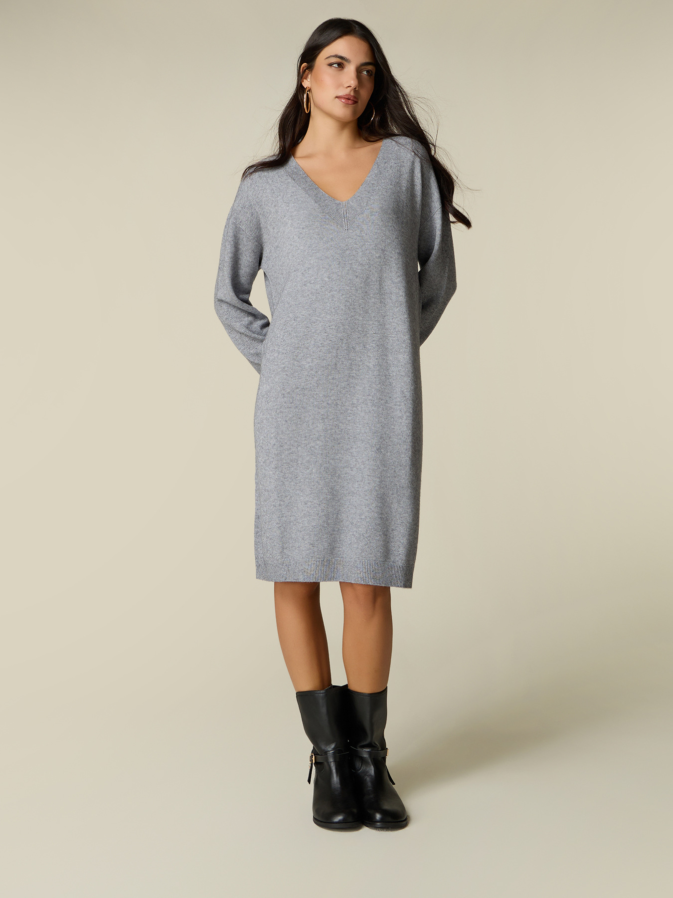 Midikleid aus Strickware image number 0