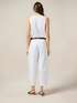 Pantaloni baggy in cotone con cintura image number 1