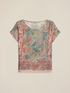 Patterned satin blouse image number 4