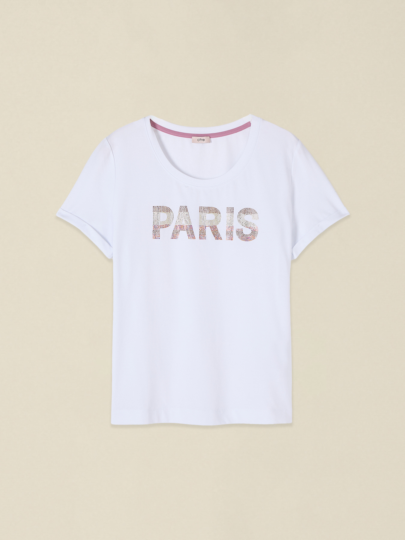 T-Shirt mit Schriftzug-Applikation image number 3