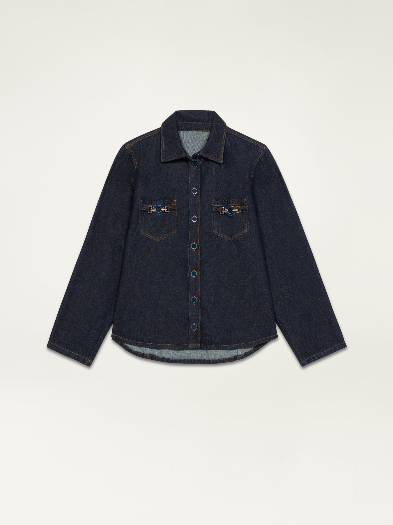 Camicia giacca in denim image number 4