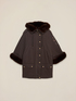 Cotton parka with fuzzy trims image number 3