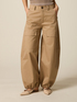 Mixed cotton cargo pants image number 3