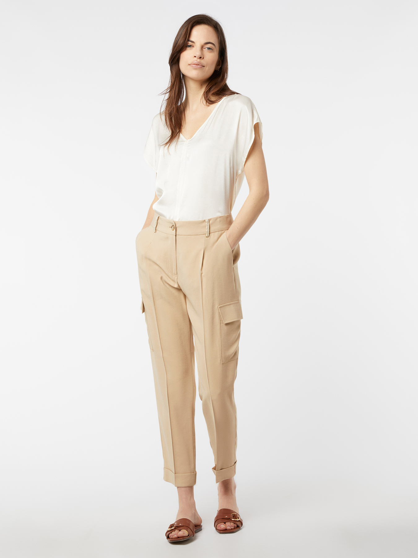 Pantaloni carrot cargo image number 2