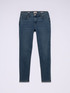 Skinny jeans with jewel button image number 4