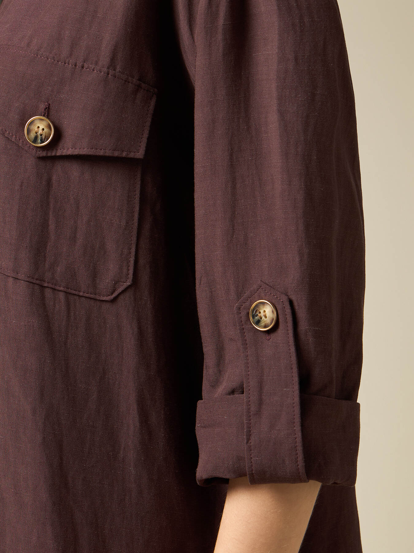 Camicia over misto lino image number 2