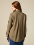 tencel blend shirt with large pockets and emblem image number 1