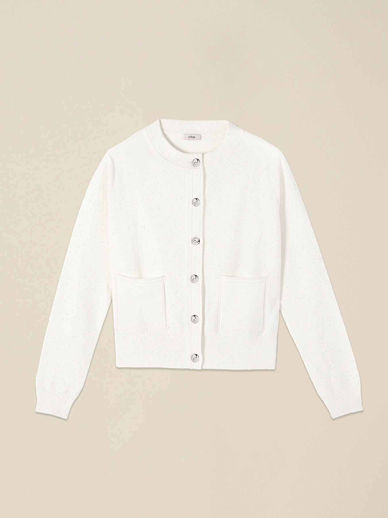 Chaqueta de punto con micro lentejuelas image number 3