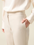 Pantalones regulares de tejido crep&eacute; image number 2