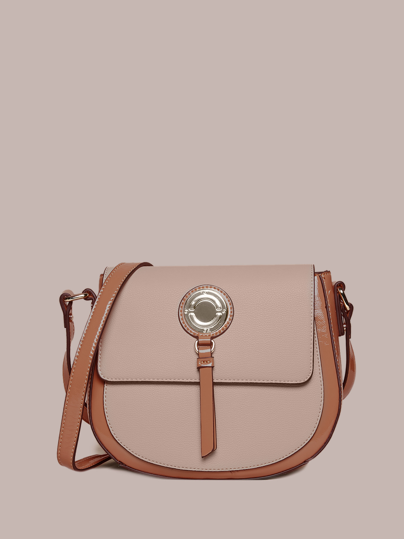 Borsa bicolor a tracolla image number 1