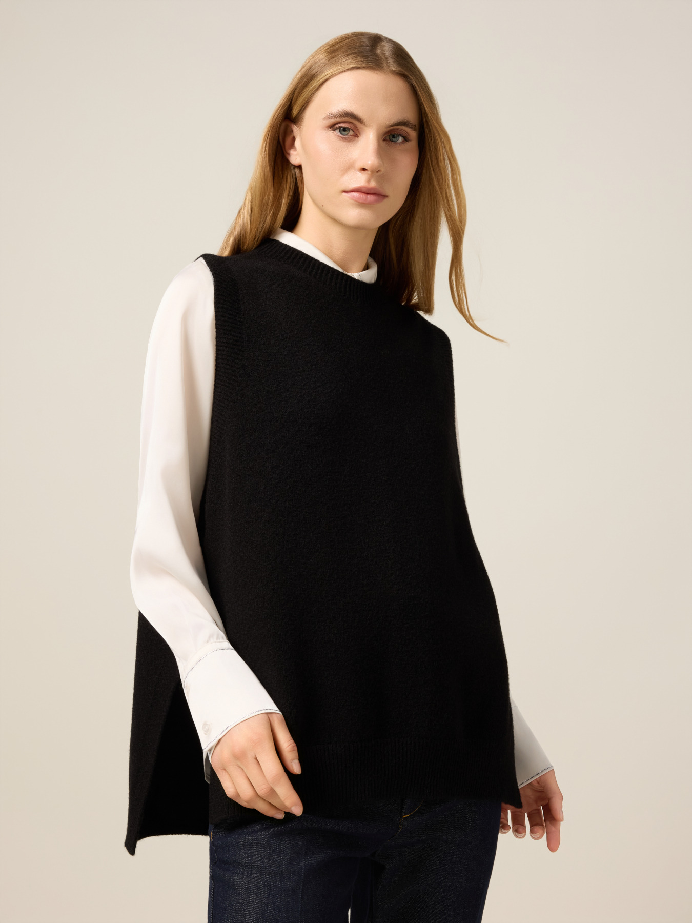Gilet long en maille image number 0