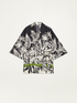 Kimono &agrave; motif de feuillage image number 4