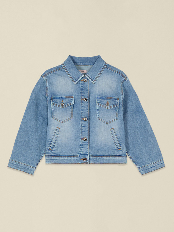 Chaqueta boxy de denim