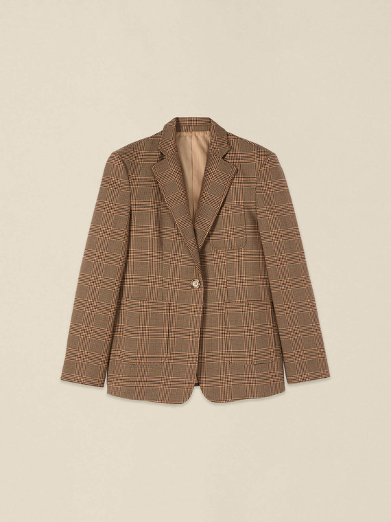 Karierter Blazer