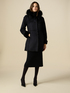 Midi length faux sheepskin jacket image number 0