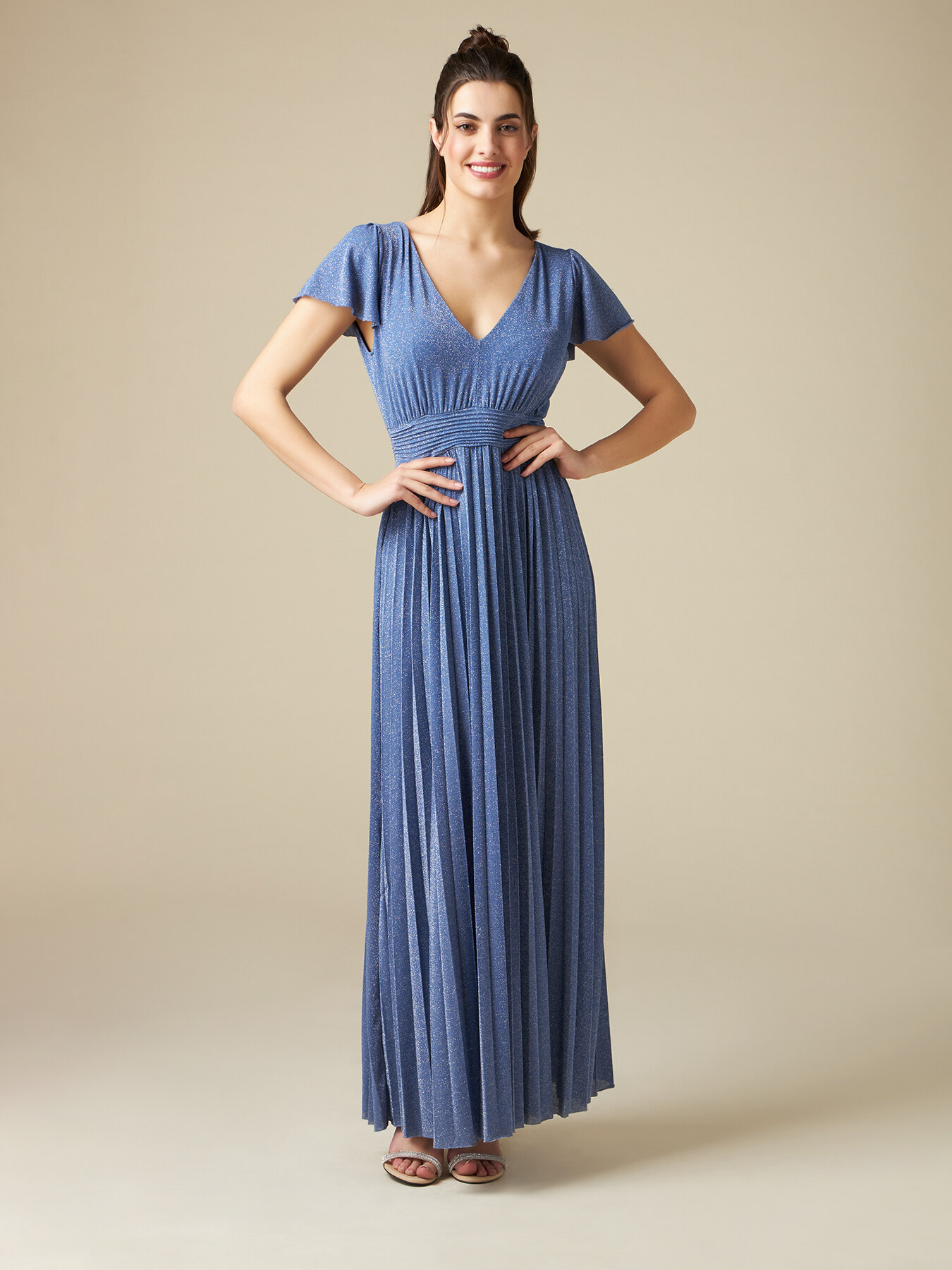 Vestito lungo lurex image number 3