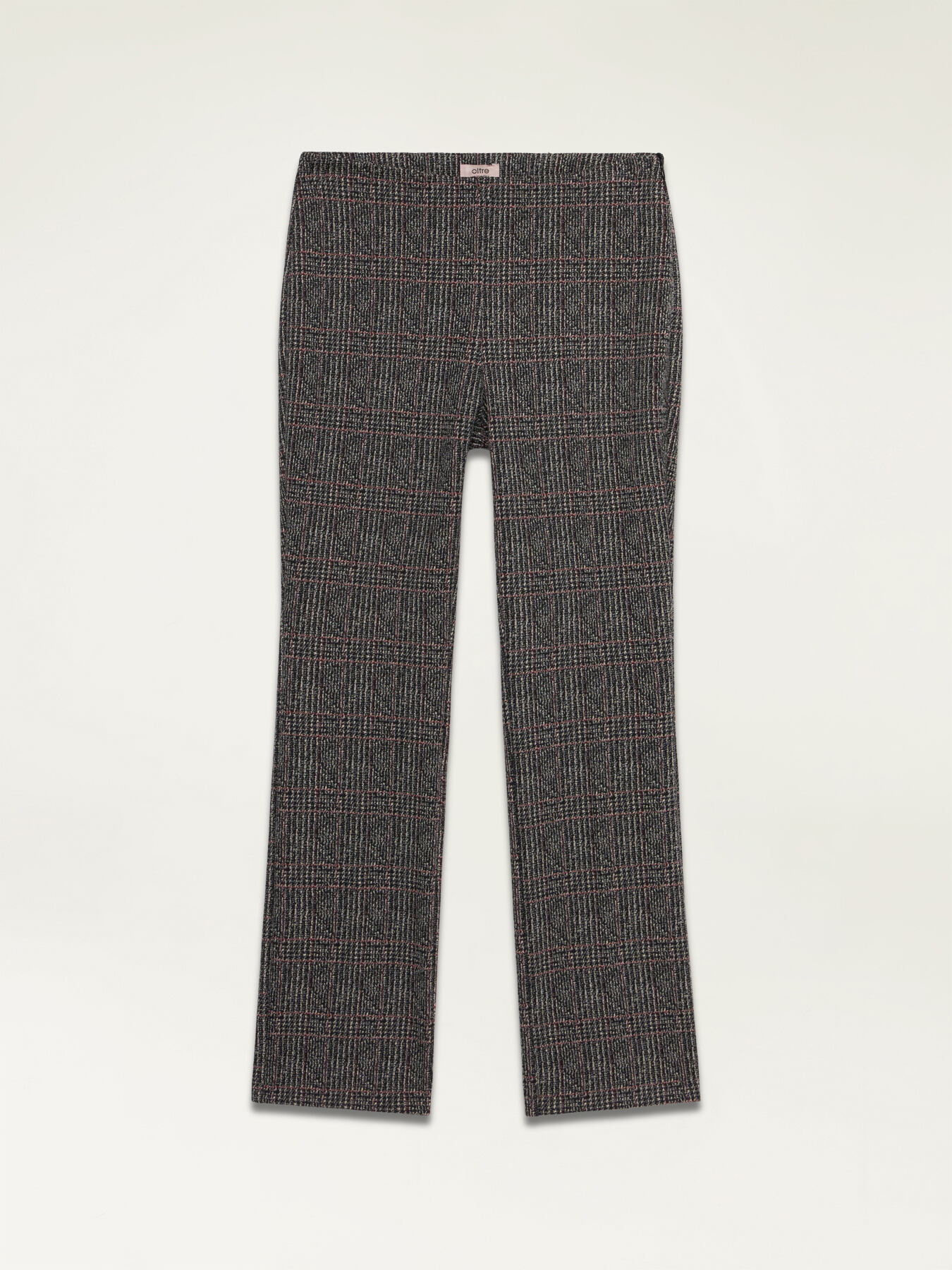 Pantalon regular en tissu &agrave; carreaux image number 4